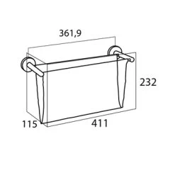 Tiger Magazine Houder Boston RVS Glans 9 Tiger Magazine Houder Boston RVS Glans -Badkamer Verkoop 123 921